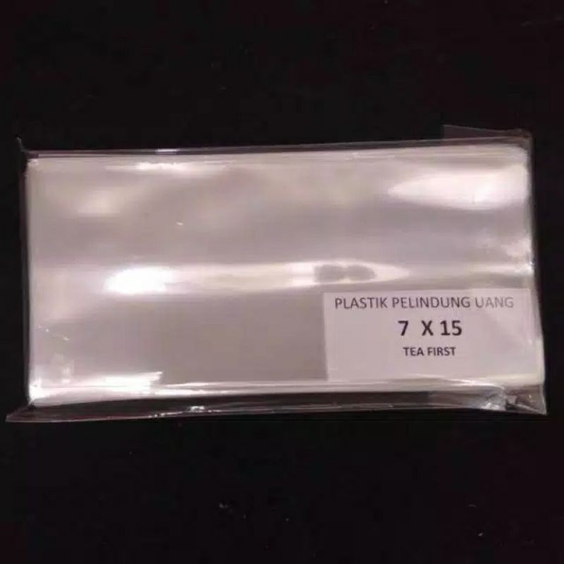 PLASTIK OPP PELINDUNG UANG KERTAS 7X15 UANG KUNO 100 LEMBAR