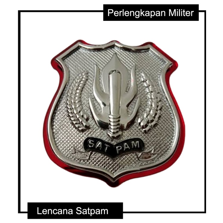 Pin Kewenangan Satpam Silver Pin Kewenangan Satpam Security Terbaru Silver