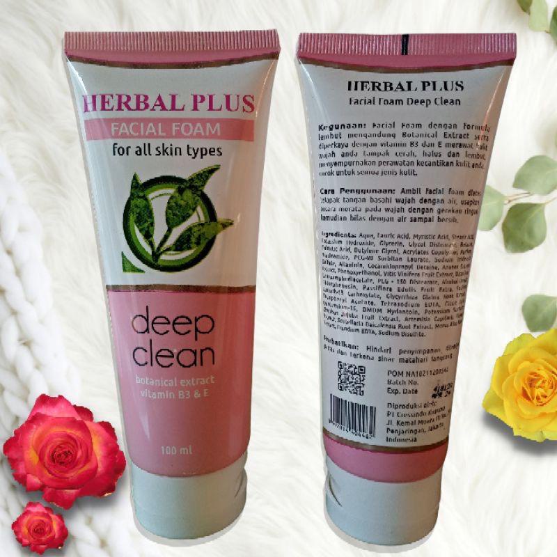 Herbal Plus Facial Foam | Sabun Muka 100 ml