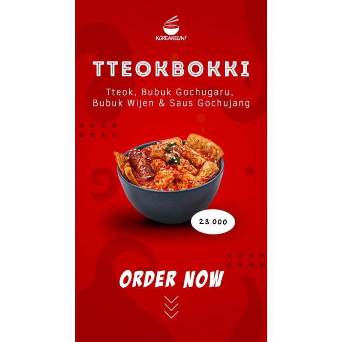 

Siap Krim Tteokbokki By Koreakeun! Halaltteokbokki Topok Termurah