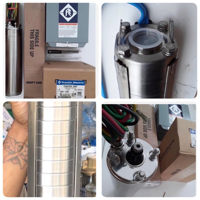 submersible franklin usa asli 4 sp 5-17 asli 2 hp 220 volt