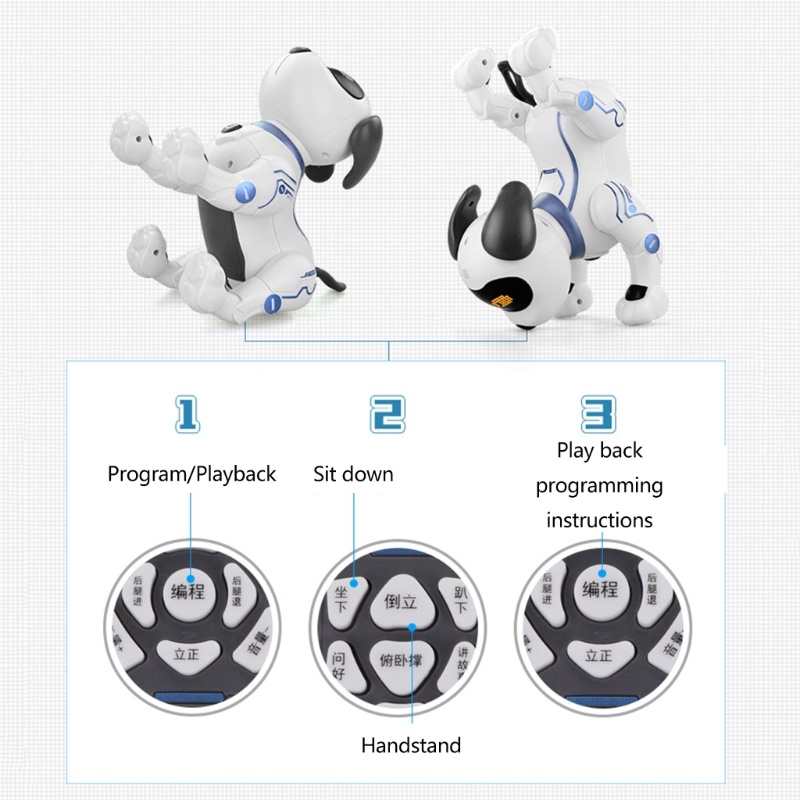 Zzz Mainan Interaktif RC Robot Anjing Dachshund Elektronik Dengan Musik Untuk Anak