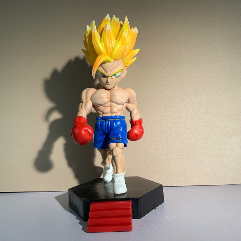 Mainan Action Figure Model Anime Dragon Ball Goku Gohan Vegeta Otot Bahan PVC Untuk Hadiah