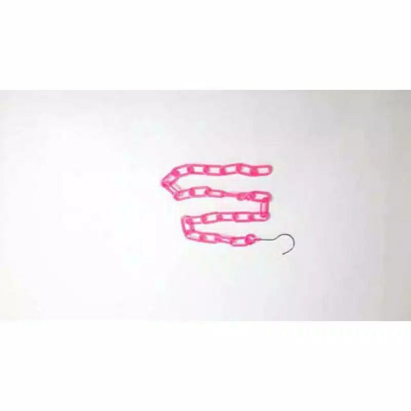 Hanger gantungan rantai plastik tebal / gantungan baju hanger model rantai / gantungan rantai