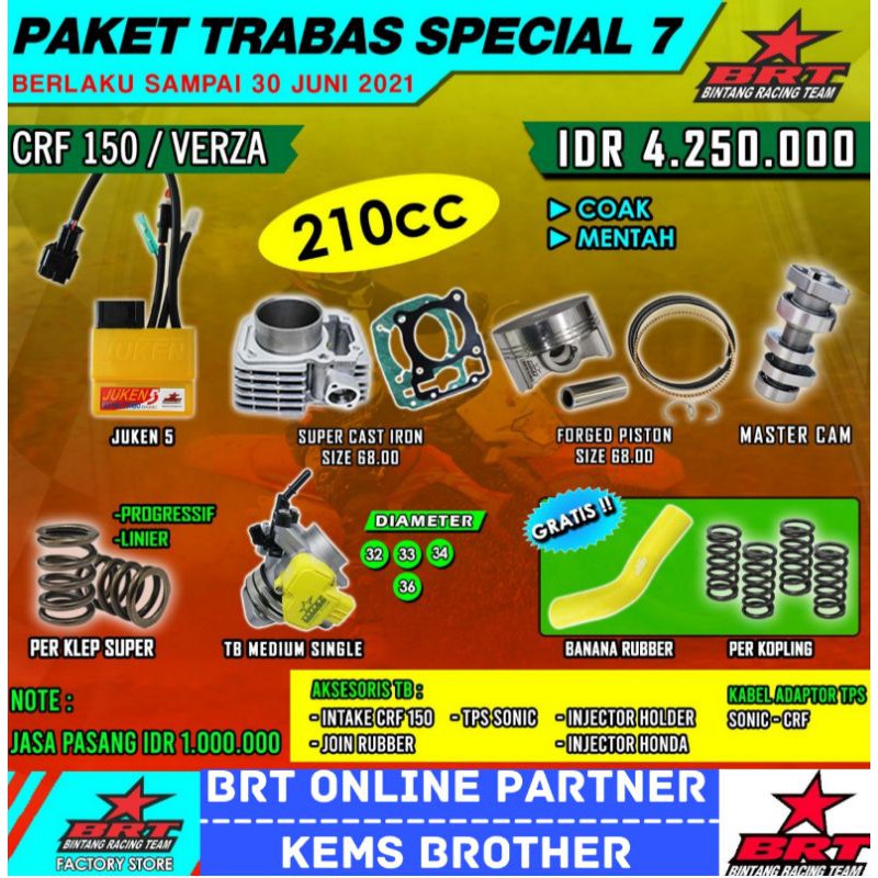 PAKET BRT CRF TRABAS SPECIAL 7