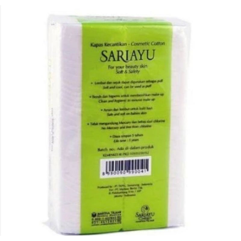 Kapas SariAyu 50gr Soft Facial Kecantikan Kapas