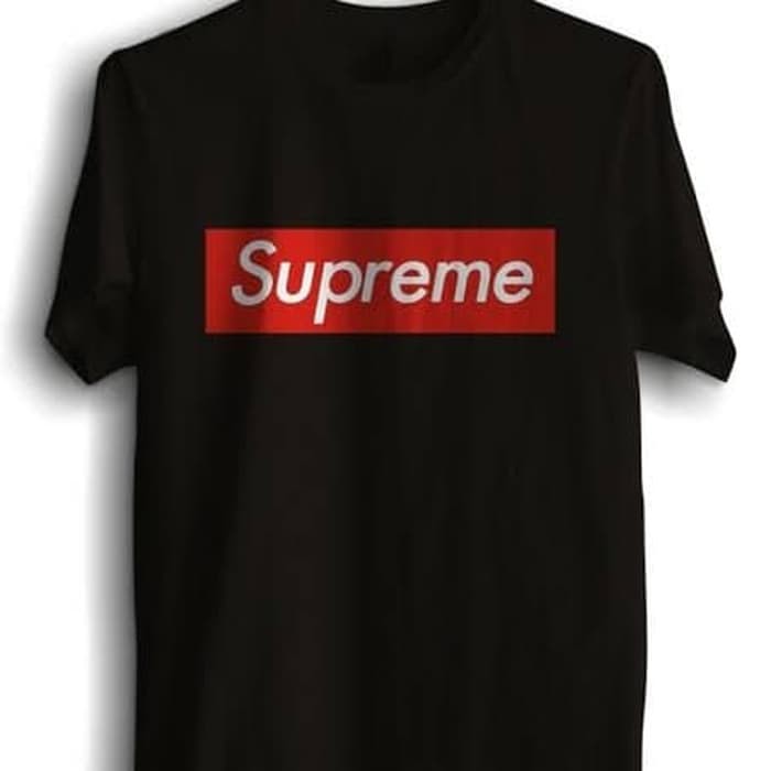 Kekinian kaos supreme hitam original