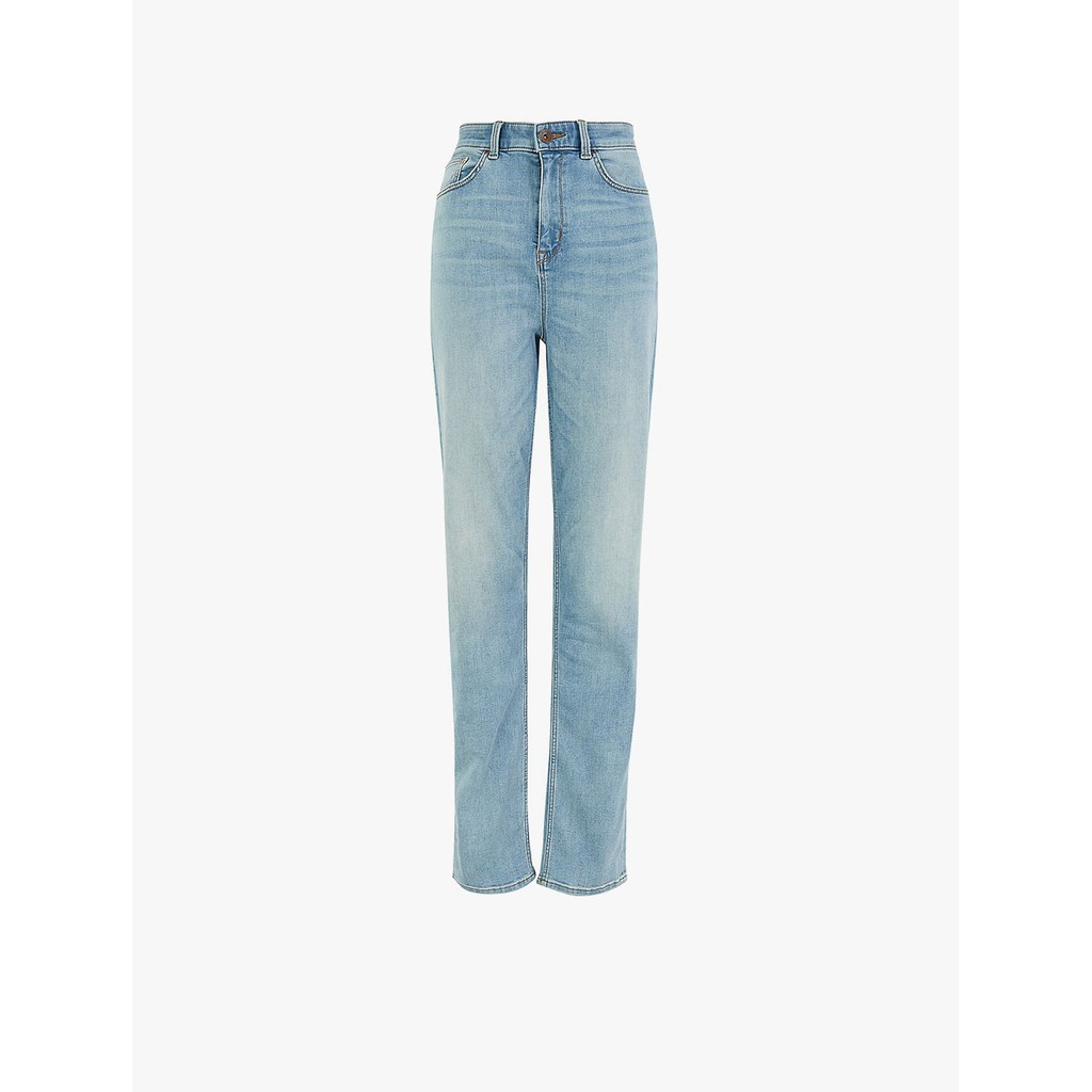 MARKS & SPENCER Sophia Super Soft Straight Leg Jeans Shopee Indonesia
