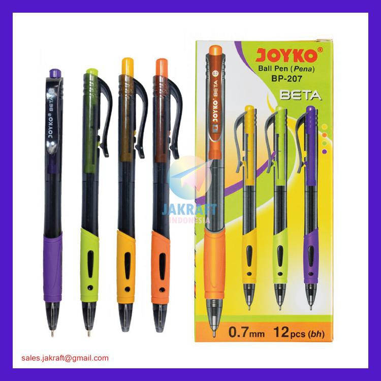 

PULPEN BOLPEN PEN KLIK JOYKO BP-207 BETA (HITAM) 0.7 MM WARNA WARNI