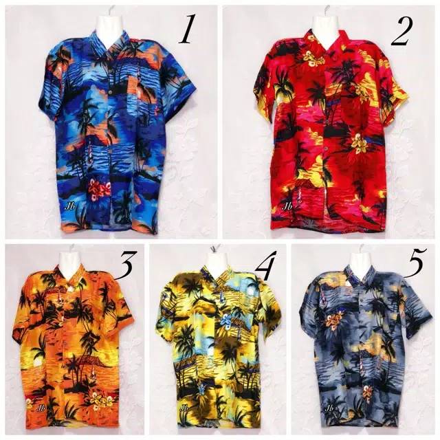 Kemeja pantai m-XL kemeja hawai bali baju pantai murah kemeja cowok dewasa
