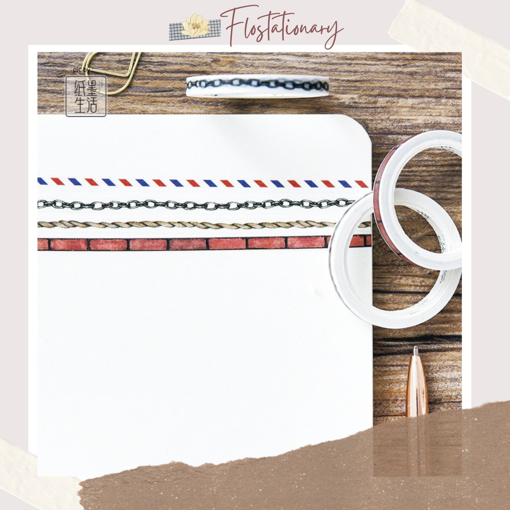 

[FS] 7meter Vintage Pattern Washi Tape / Masking Tape New Collection Authentic - Letter