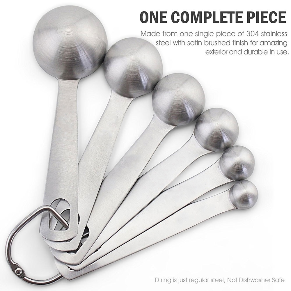 Sendok Takar Ukur Stainless Steel 6 PCS