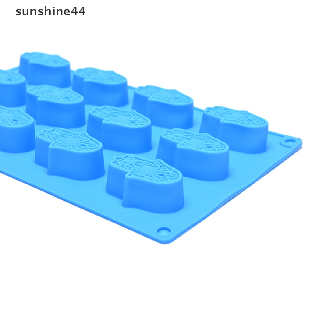 Sunshine Cetakan Sabun Mini 12 Lubang Bentuk Bunga Teratai DIY