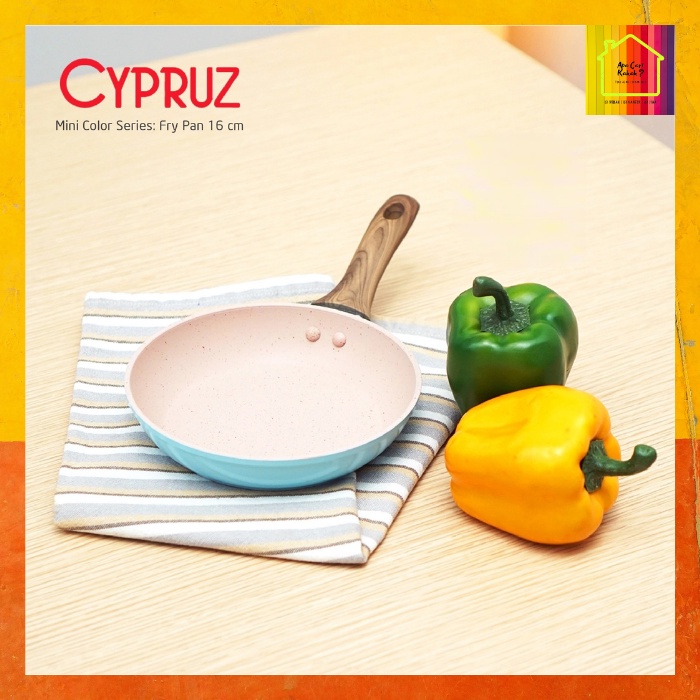 CYPRUZ Mini Fry Pan Marble 16 Cm Panci Telur Pizza Anti Lengket