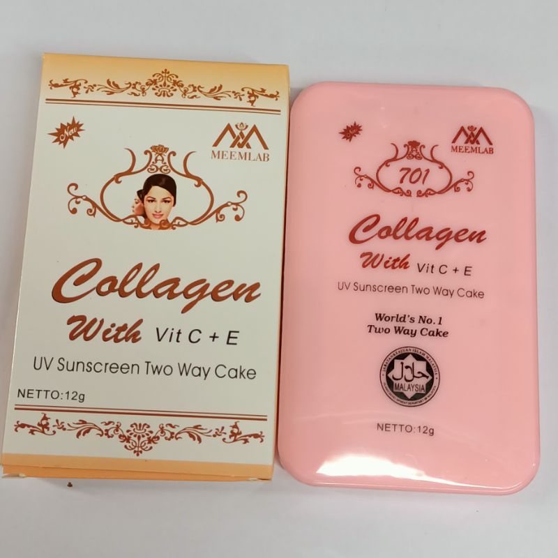 Bedak Collagen Sunscreen | Two Way Cake 12g