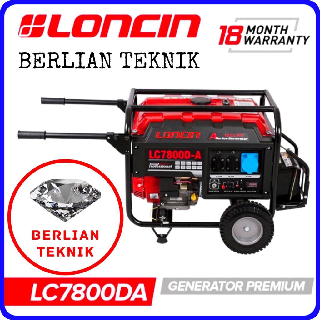 Gasoline Generator Mesin Genset Bensin Loncin LC 7800 Starter