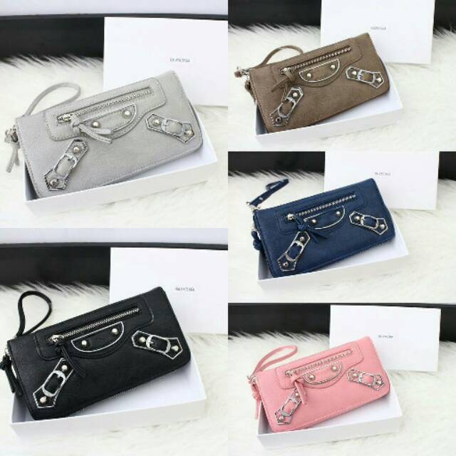 Balenciaga Classic Silver Continental Zip Around Wallet kode(EFG6603) #EK