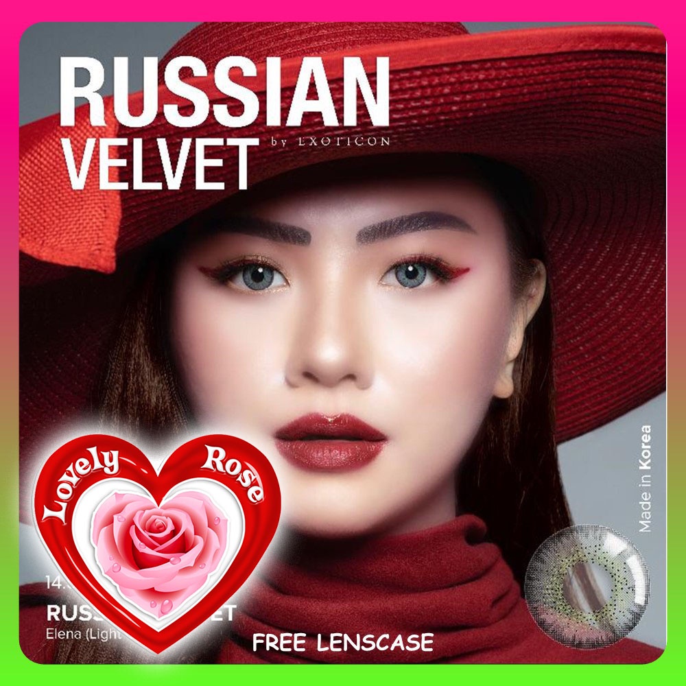 RUSSIAN VELVET SOFTLENS 14.5 mm BY EXOTICON X2 | SOFTLEN | LENSA KONTAK | CONTACT LENS