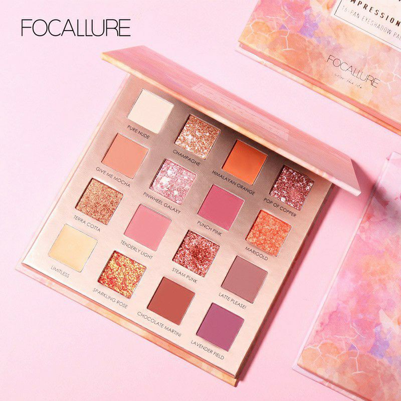 Focallure Sunrise Eyeshadow 16 warna - Sunrise palette Eyeshadow Focallure 16 Warna