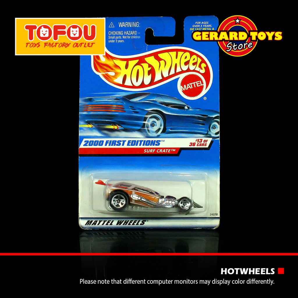 Mainan Mobil Hotwheels Surf Crate 2000 First Editions KEREN BANGET