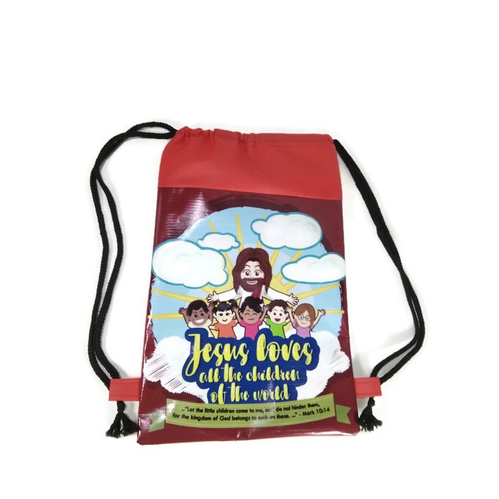 Tas souvenir Natal Paskah custom Diakonia Marturia Terlaris Serut Ransel Backpack sunday school Goodie Bag Easter Christmas Sekolah Minggu Gereja Natal