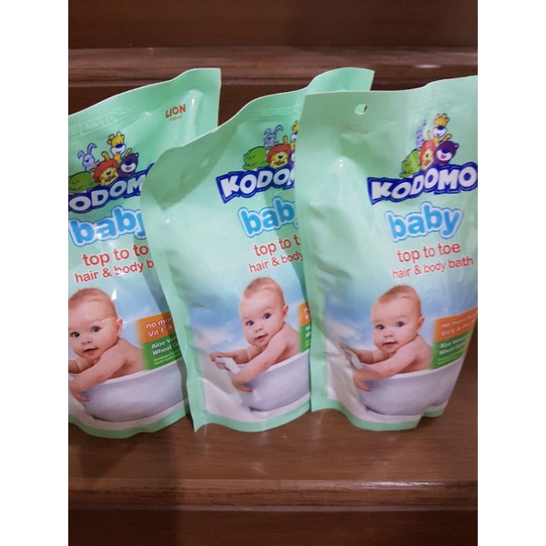 Kodomo Baby  Top To Toe Hand and Body Wash Botol 200ml | Reffil 450ml