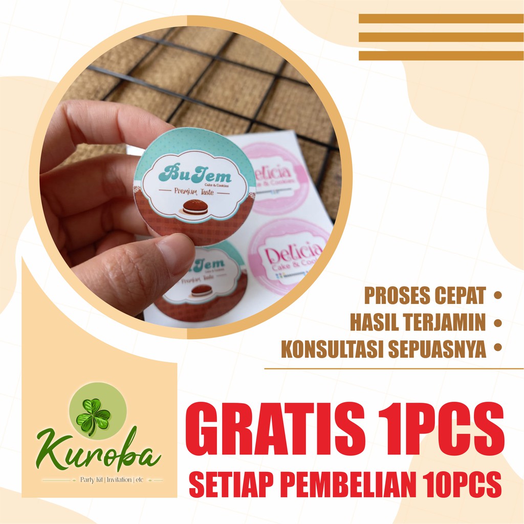 

Stiker Label VINYL / TRANSPARANT A3+ CUT / Label Stiker Kemasan