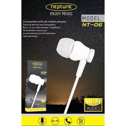 HEADSET/EARPHONE NEPTUNE NP-03 SUPERBASS