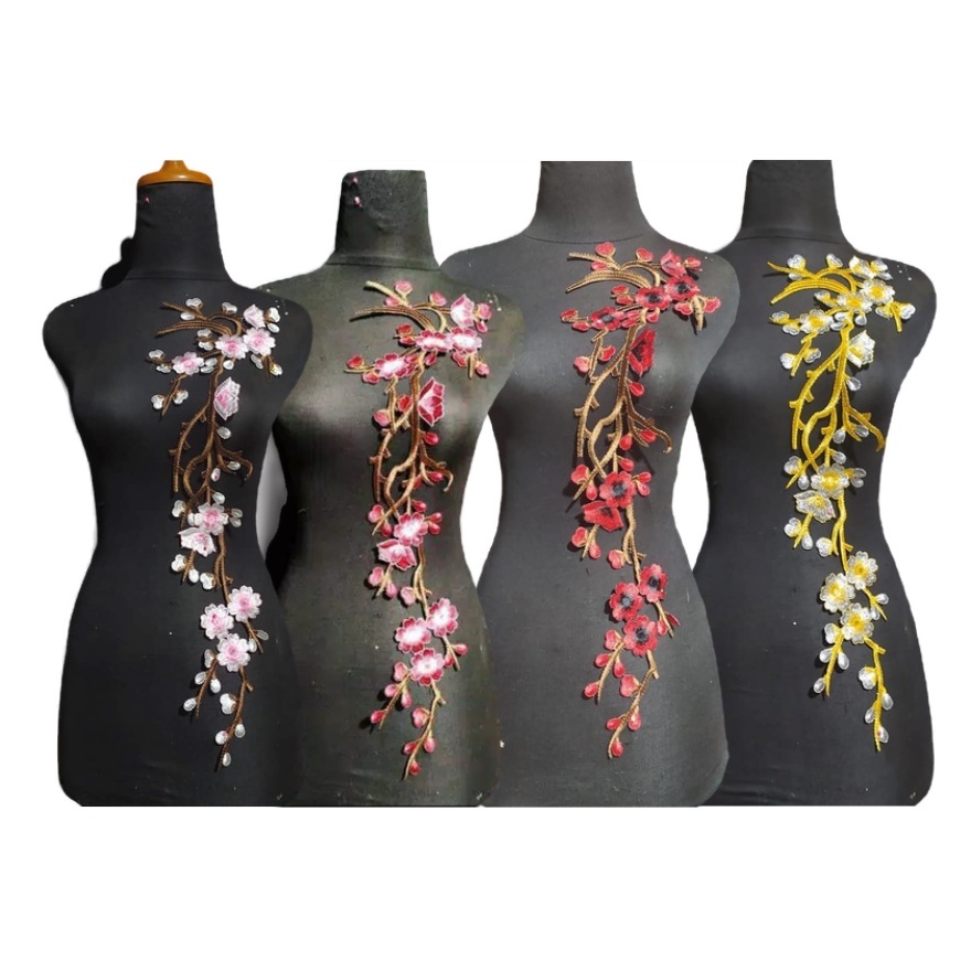 HJI Renda bordir bunga sakura