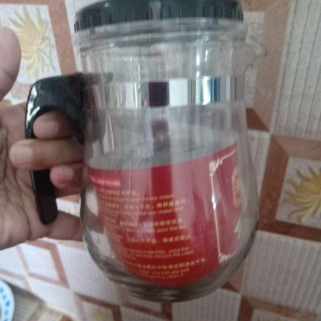 Multi-function Teapot Penyaring Teh Cangkir Teko Teh Kaca Dual Fungsi Infuser Kopi