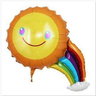 Balon Foil Seri Rainbow Perlengkapan Pesta Ulang Tahun Anak Dekorasi Ultah Pernak Pernik Murah