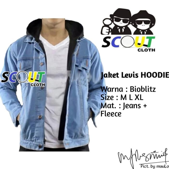 jaket levis hoodie original