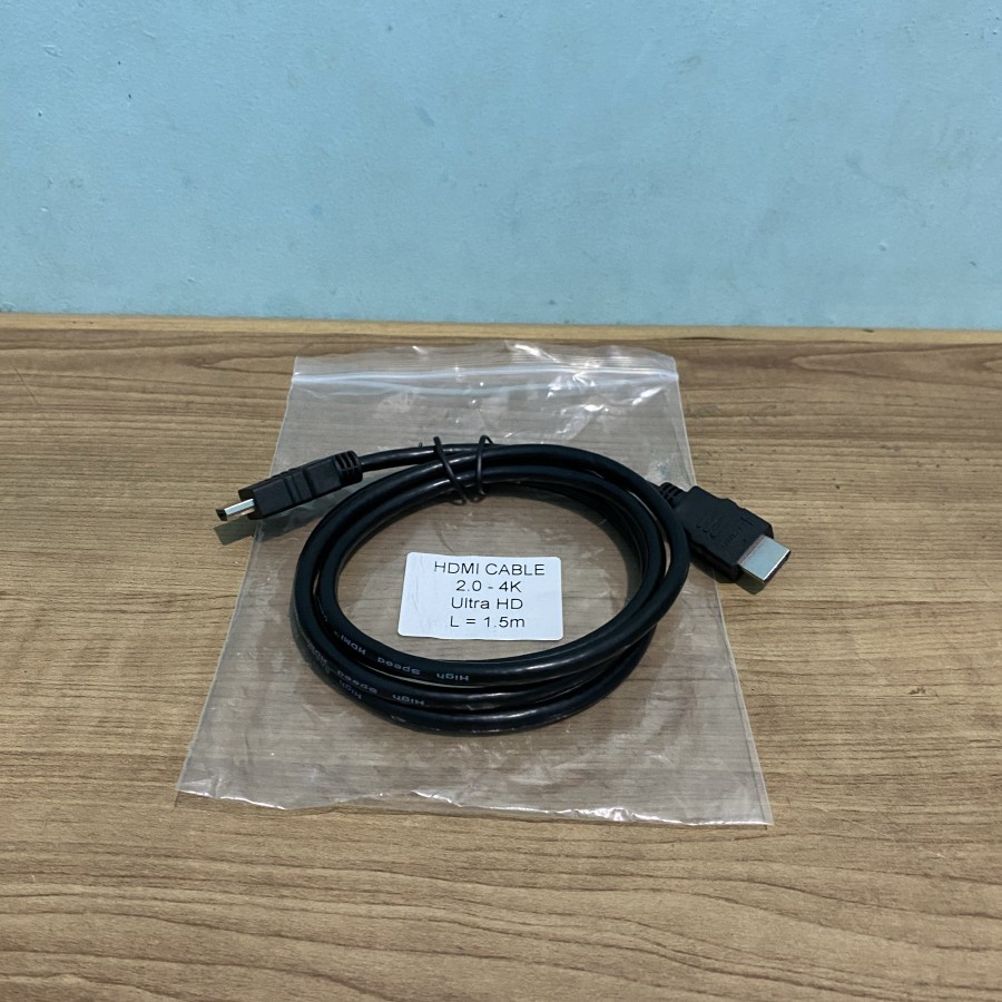 Kabel HDMI 1.5M Male Versi 2.0 4K - HDMI 1.5 Meter 4K Hitam V2.0