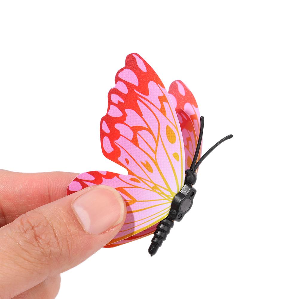 Solighter Butterfly Stiker Dinding Dekorasi Rumah 3D Removable Kupu-Kupu Warna-Warni