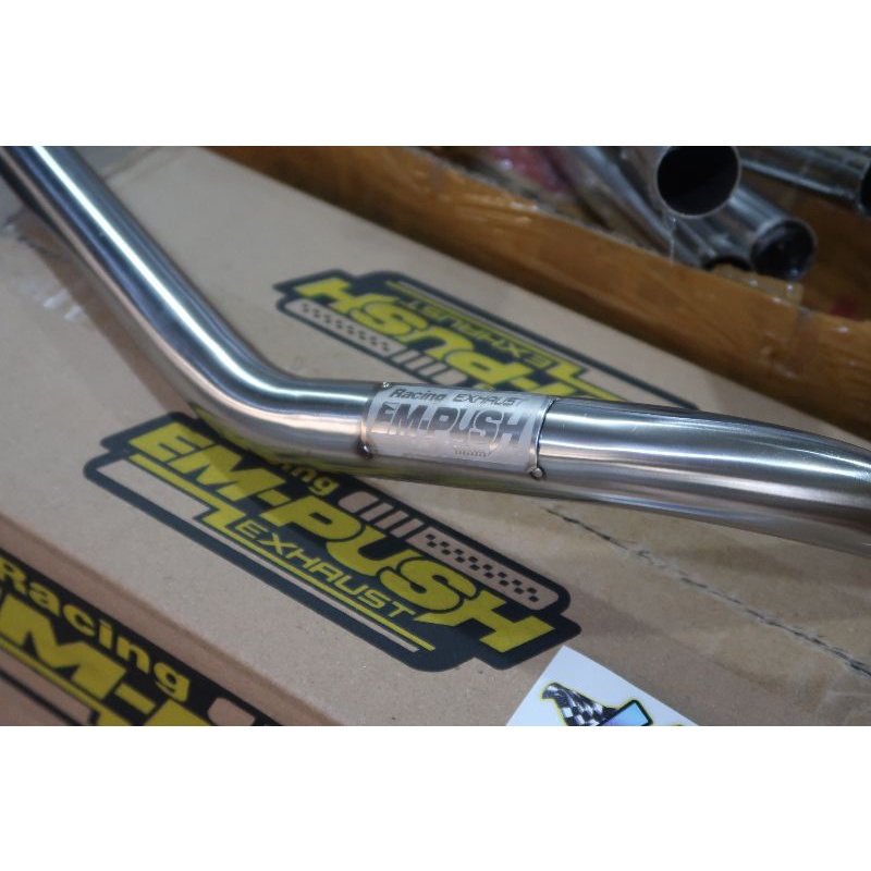 PIPA KNALPOT EMPUSH MP7 UKURAN DALAM 25.5 BAHAN STAINLESS REGULASI MP7 BARU BEAT, SCOOPY