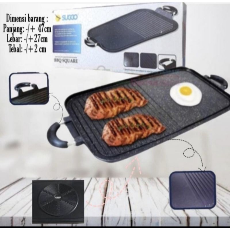 Multi Grill Pan BBQ Teflon / Long Griddle / Pemanggang,easy to used