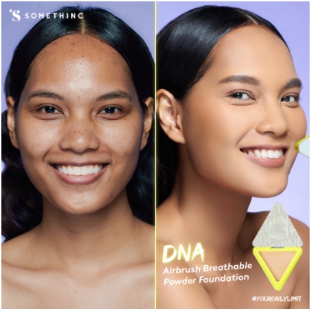 SOMETHINC DNA Airbrush Breathable Powder Foundation - Bedak Padat