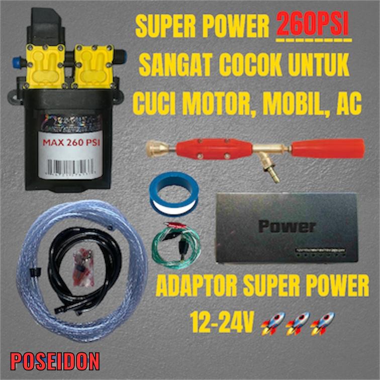 ALAT CUCI AC CUCI MOBIL MOTOR POWER DOUBLE PUMP JET CLEANER