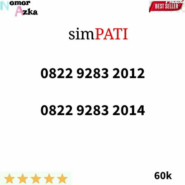 Promo nomor cantik simpati seri tahun 2012 2014 termurah p11