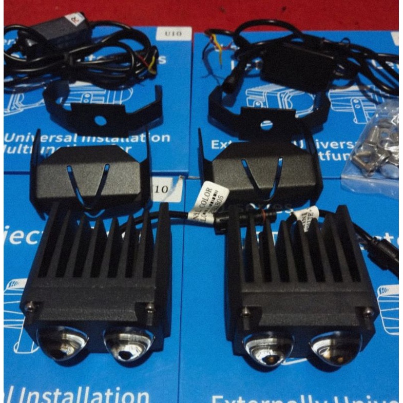 New LAMPU TEMBAK SOROT 12 - 24 volt Vahid MT27 U10 MERK HRJ SINAR PUTIH KUNING HIGH AND LOW LAMPU