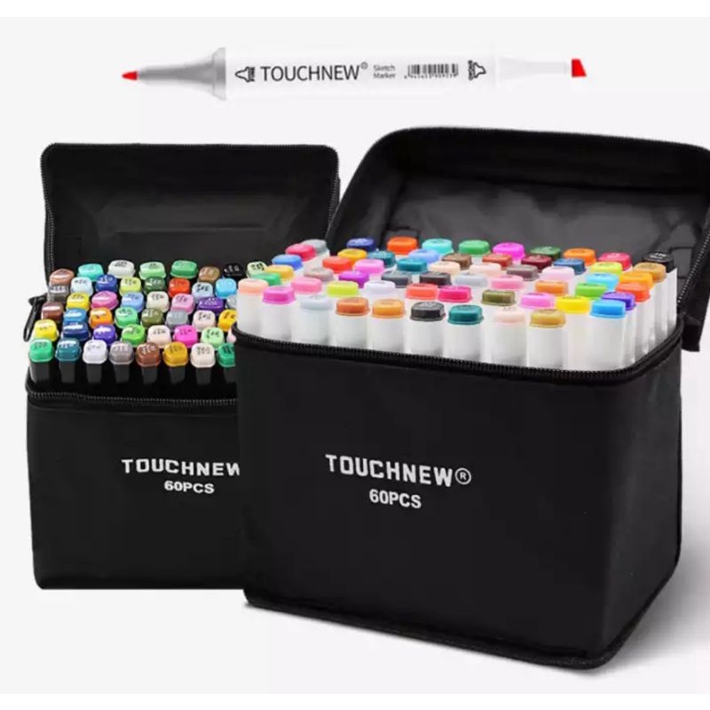 

60 Copic Markers Sketch Set for Manga Design Double Head Brush Pen for School Art Supplies Design