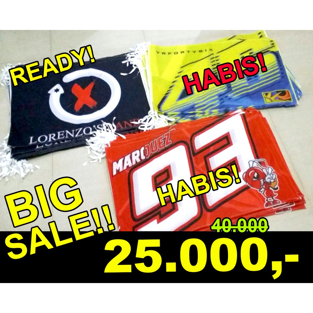 Bendera Rider MotoGP 46 93 JL99 Shopee Indonesia