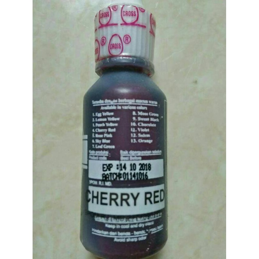 

31.87-Kue- Pewarna Sky Blue/Liquid Icing+Cross 20Gr+Untuk Makanan Dan Minuman -Terlengkap-Termurah-