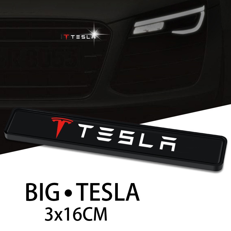 Tesla Lampu LED Logo Untuk Grill Depan Mobil