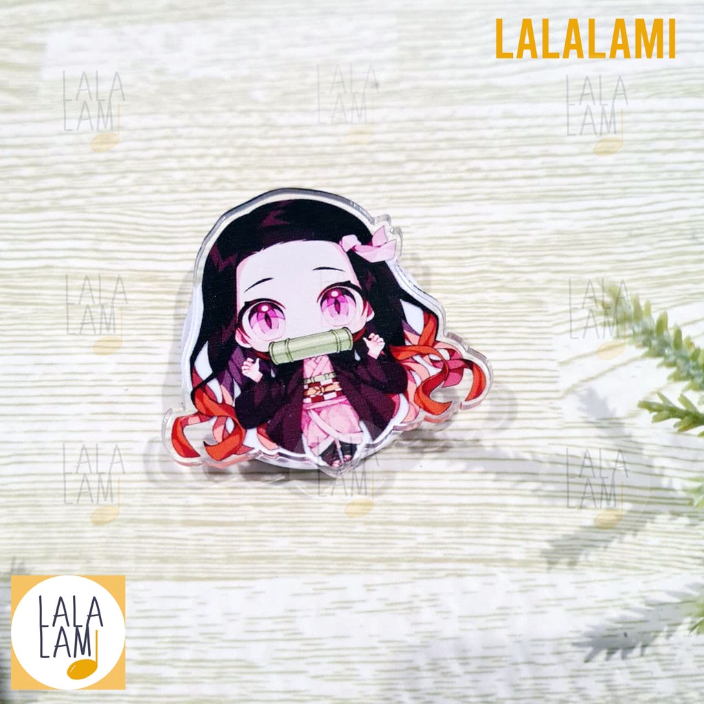 Pop Socket Anime Nezuko akrilik, Griptok pop socket untuk casing handphone