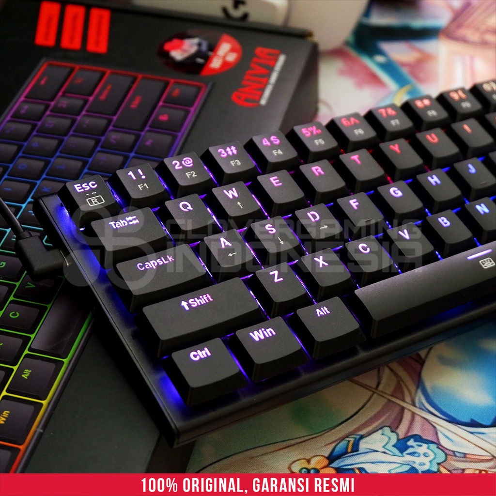 Redragon K614 Anivia 60% RGB - Low Profile Mechanical Gaming Keyboard