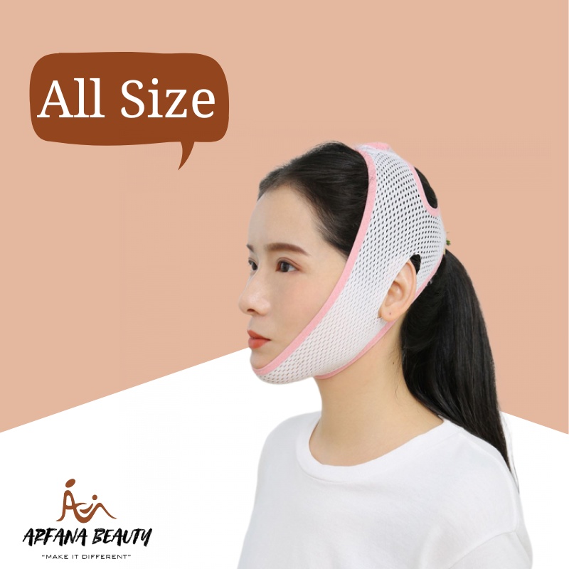 PENIRUS PIPI WAJAH FACE LIFT SLIM BELT V SHAPE KORSET DOUBLE CHIN Putih