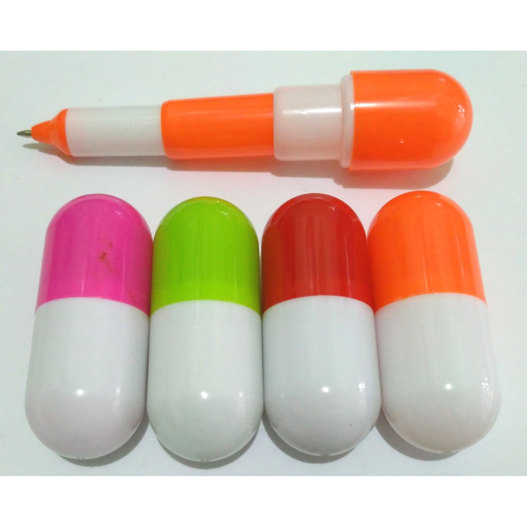 

souvenir pena kapsul pulpen kapsul tablet