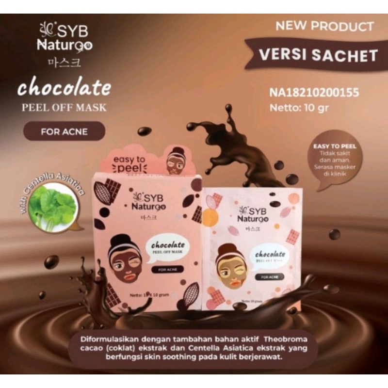 OliveShop ❤️ SYB Peel Off Mask 10gr NATURGO Masker Wajah Sachet