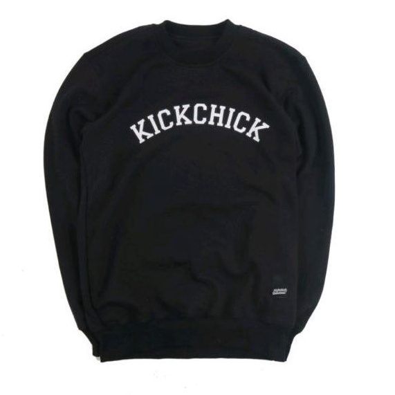 KICKCHICK Sweater Crewneck black campaign